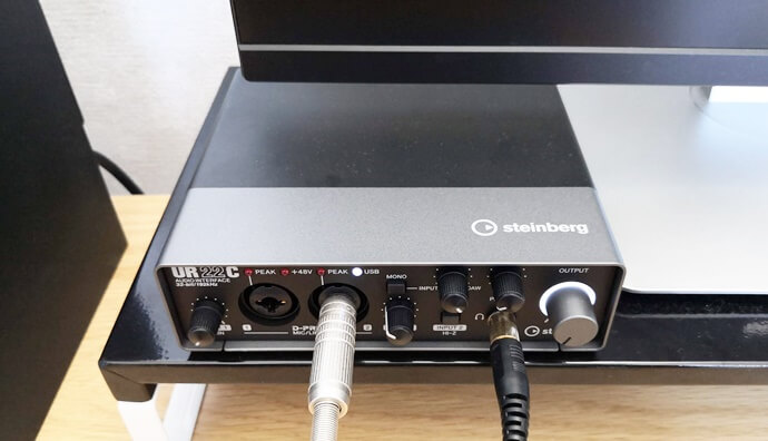 動作確認のみ STEINBERG UR22C SHURE HPAQA1 変換 - DTM/DAW