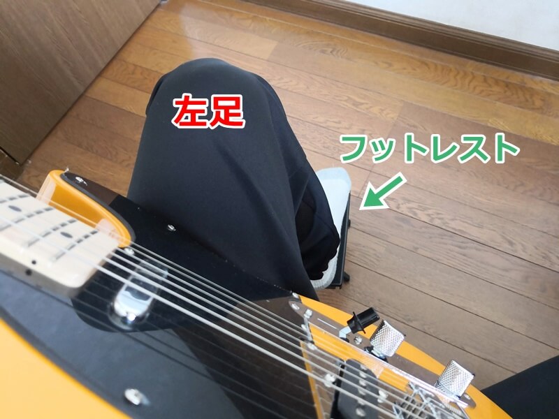 ギターフットレスト 滑り止め折りたたみ式ギターペダルフットスツールギター楽器アクセサリー耐久長時間使用