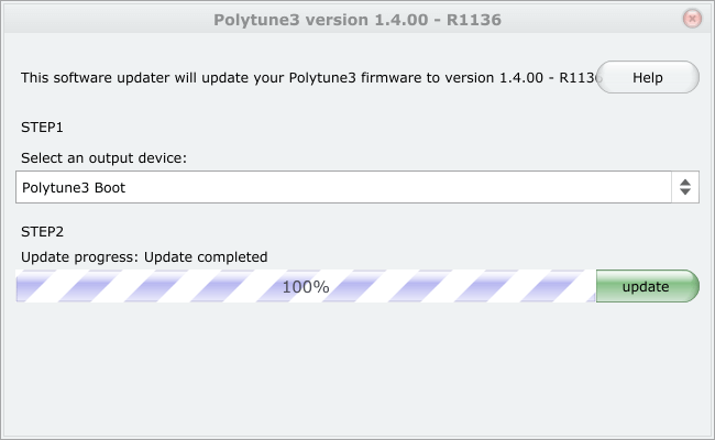 polytune3のファームウェア更新3